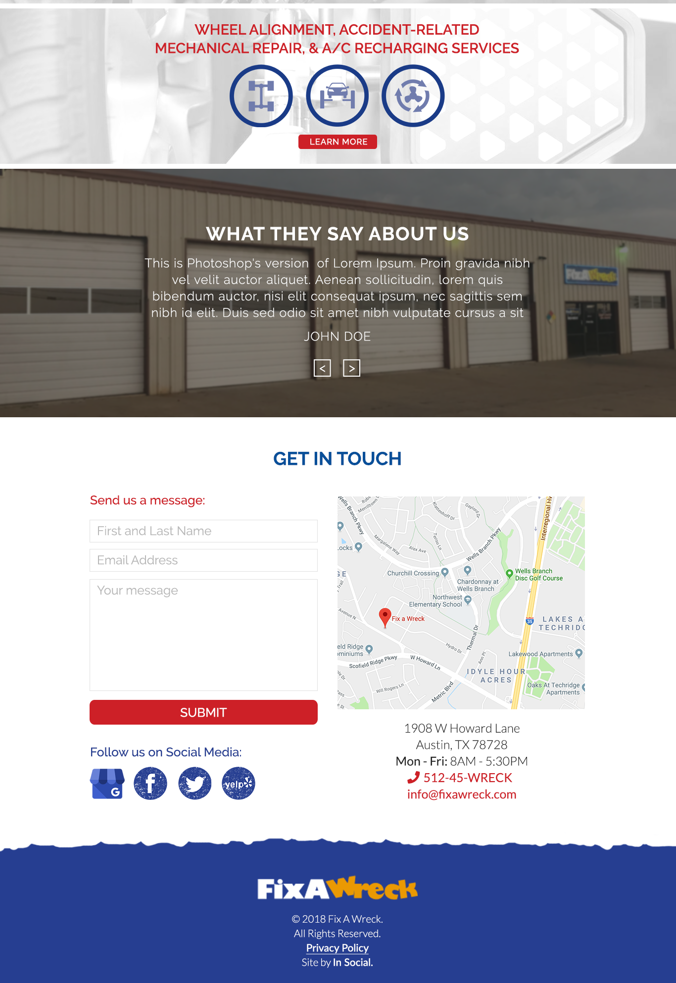 fixawreck website all services